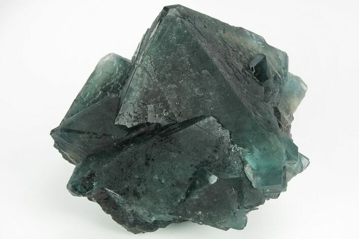 Phenomenal, Blue-Green Octahedral Fluorite Cluster - China #215754